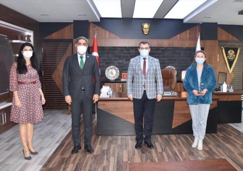 Adana Baro Başkanı Veli Küçük, Başsavcı Bilal Gümüş’ü ziyaret etti