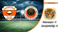 Adanaspor 0 – Gençlerbirliği 0