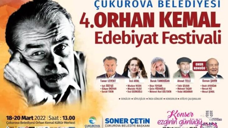 4.Orhan Kemal Edebiyat Festivali başlıyor