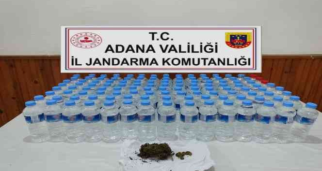 Adana’da 60 litre sahte içki ele geçirildi