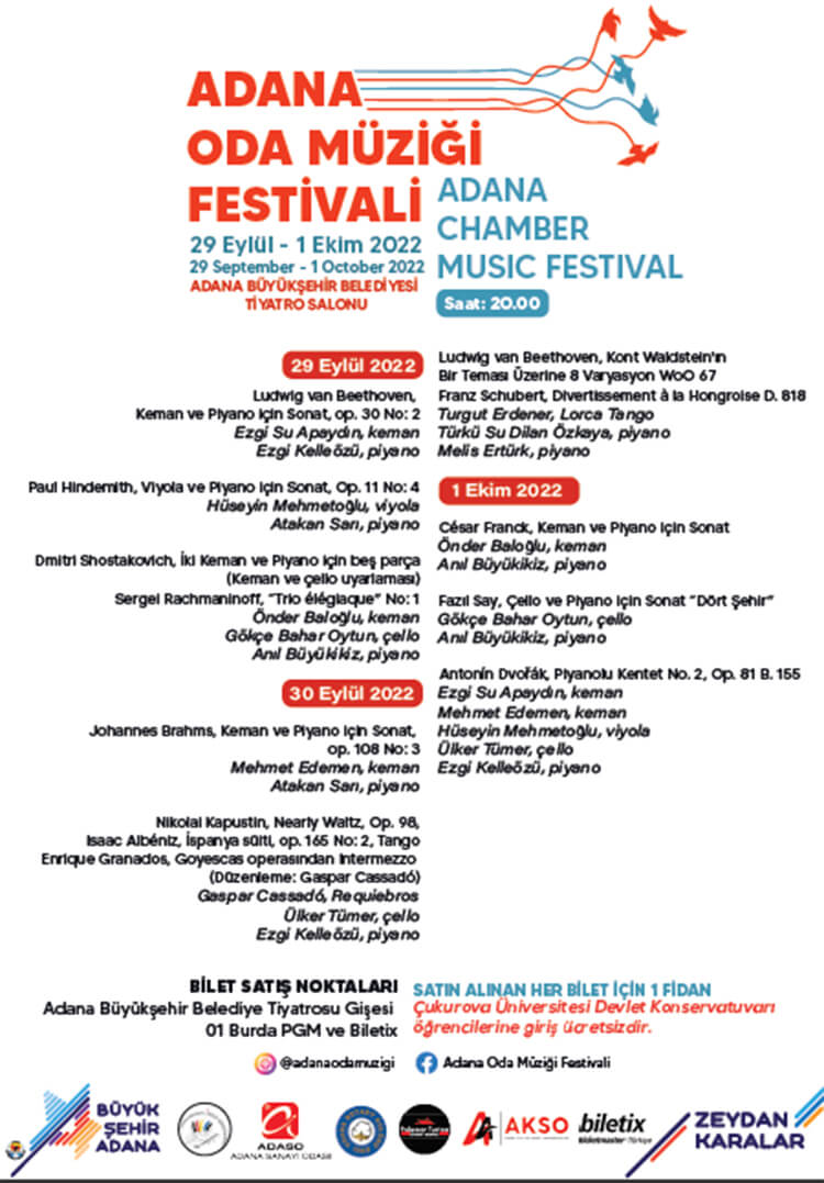 Adana'da yepyeni bir festival -  Oda Müziği Festivali