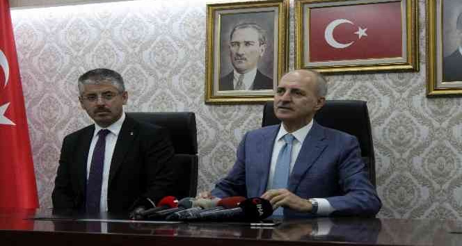 Numan Kurtulmuş: “Başta CHP olmak üzere parlamentoda bulunan partiler samimiyet sınavından geçeceklerdir”