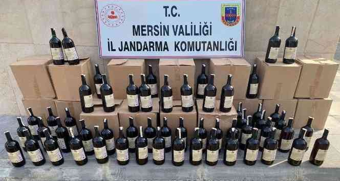 Mersin’de 540 litre kaçak içki ele geçirildi