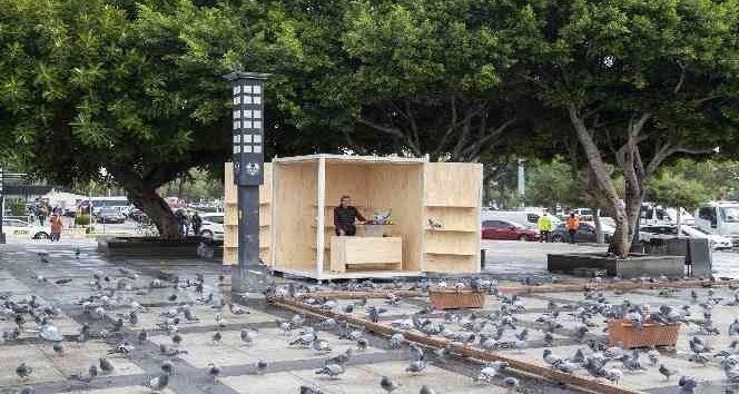 Tarihi Ulu Çarşı Meydanı’na yeni güvercin evi