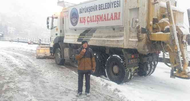 Büyükşehir’in 156 araç ve 328 personeli, karla mücadele için hazır