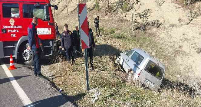 Kahramanmaraş’ta ticari araç şarampole düştü: 5 yaralı