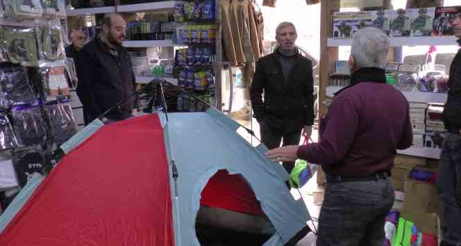 Deprem korkusu çadıra talebi arttırdı