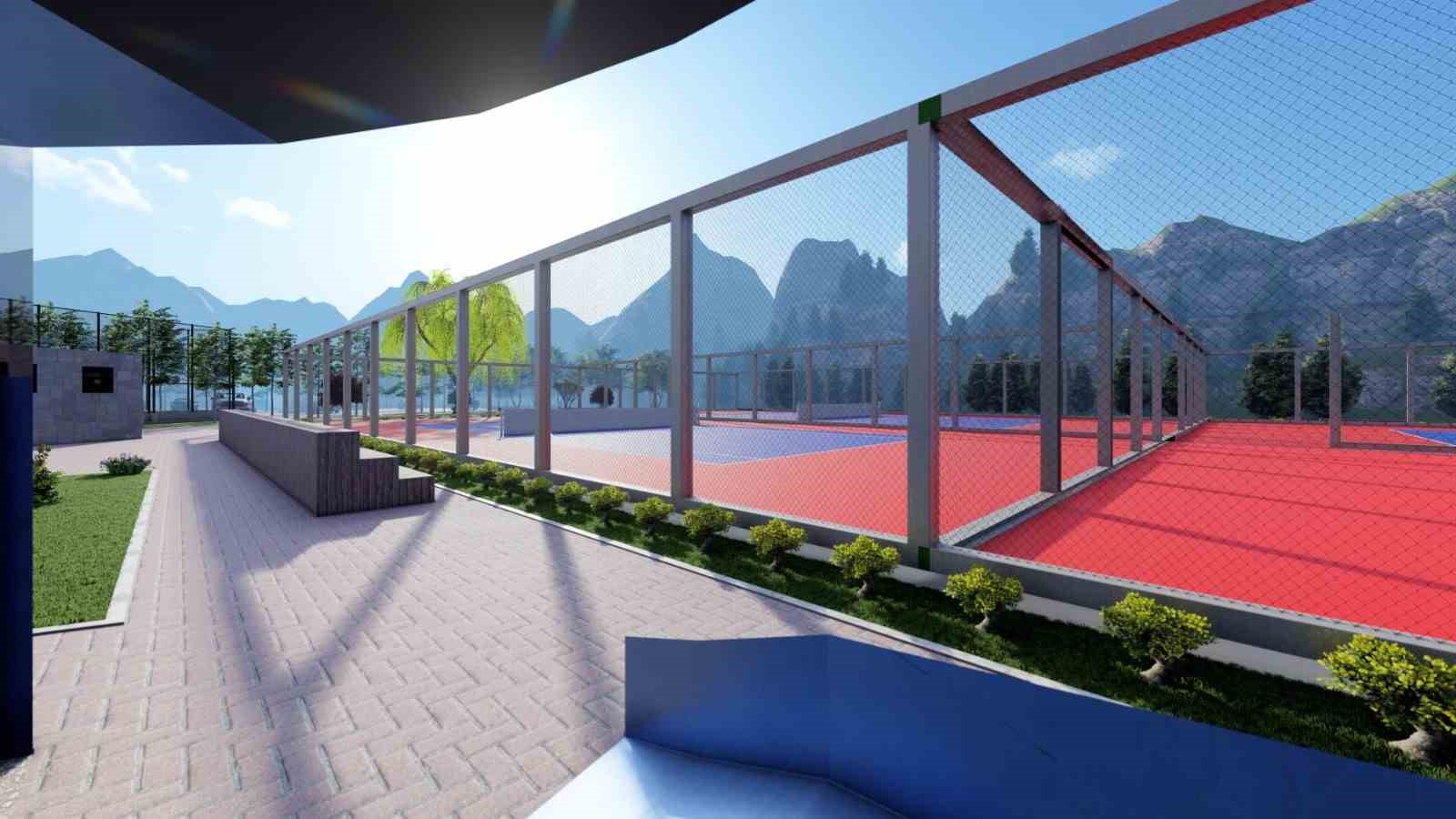 Kozan’a uluslararası standartta yeni tenis kort alanı kurulacak