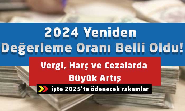 2024 Yeniden Değerleme Oranı ile Vergi, Harç ve Cezalarda Büyük Artış